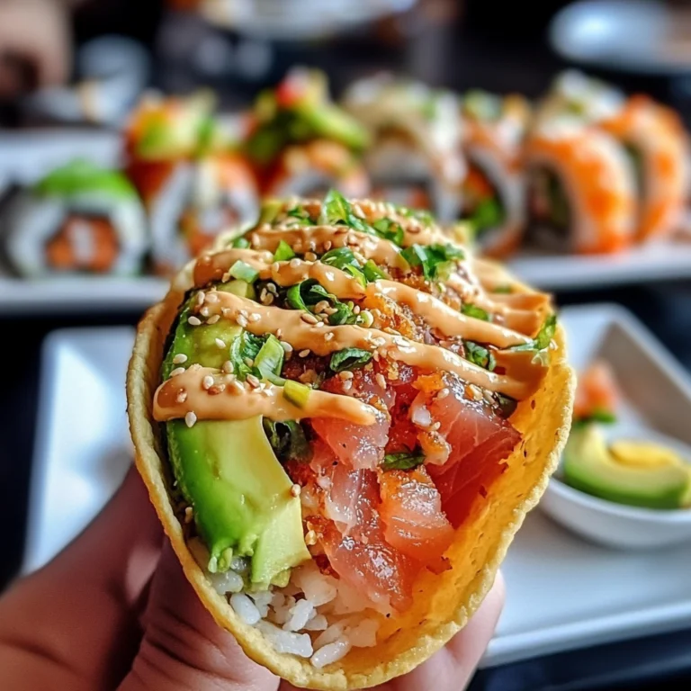 How many calories in a sushi taco